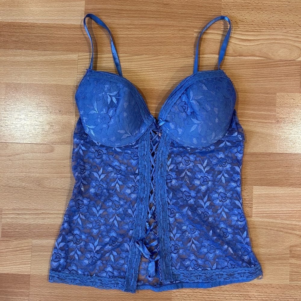 Fairy lavender lace bustier corset